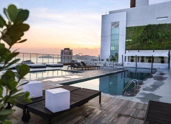 Lazer Completo Com Piscina E Sauna No Gonzaga Santos  Exterior photo
