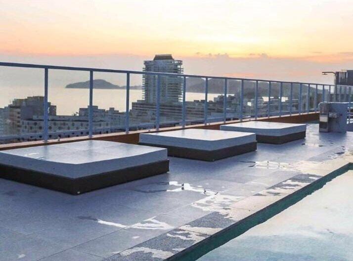 Lazer Completo Com Piscina E Sauna No Gonzaga Santos  Exterior photo