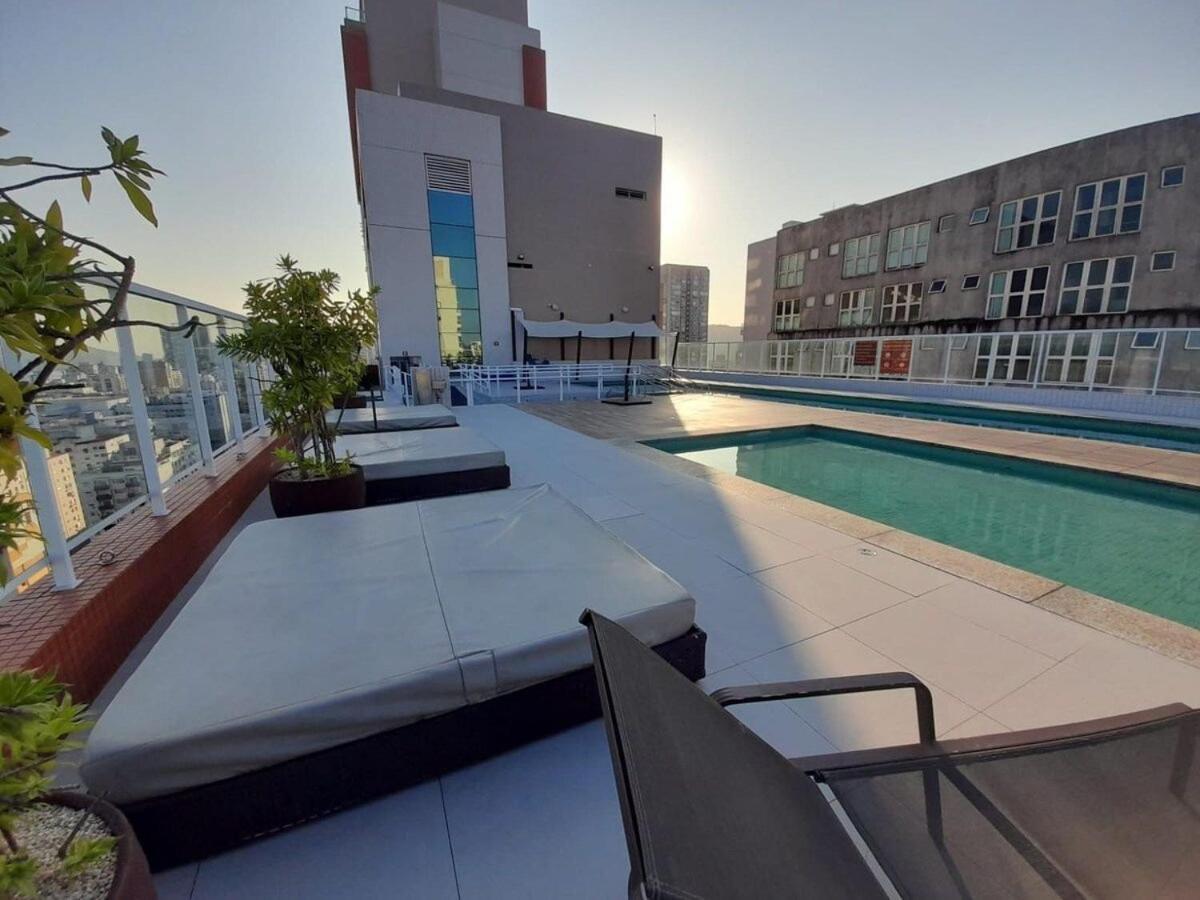 Lazer Completo Com Piscina E Sauna No Gonzaga Santos  Exterior photo